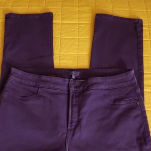 NYDJ purple stretch jeans